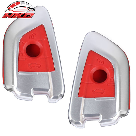 Wholesale BMW 1 3 4 5 6 7 Series Remote Blade 3 Key Fob Shell Holder Cover Silver Red