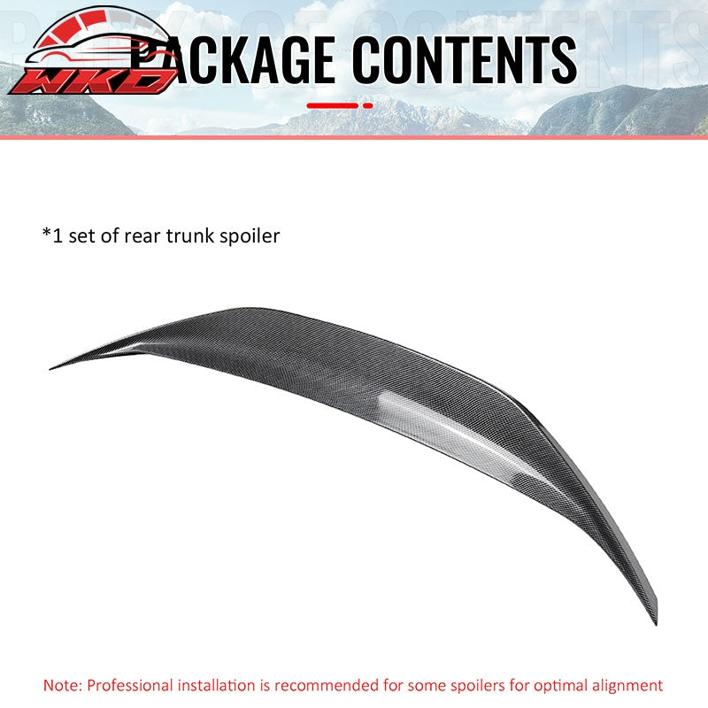 Fits 13-20 BRZ Scion FR-S 86 Duckbill Carbon Fiber Print Trunk Spoiler Wing ABS