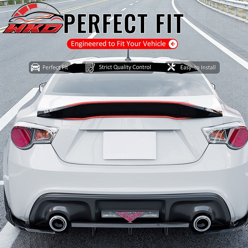 Fits 13-20 BRZ Scion FR-S 86 Duckbill Style Gloss Black Trunk Spoiler Wing ABS