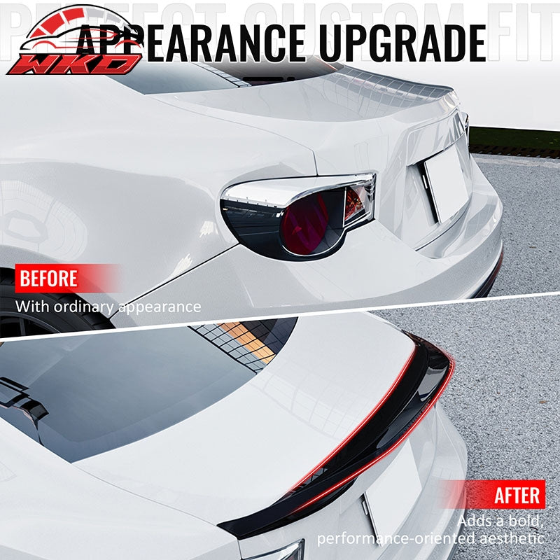 Fits 13-20 BRZ Scion FR-S 86 Duckbill Style Gloss Black Trunk Spoiler Wing ABS