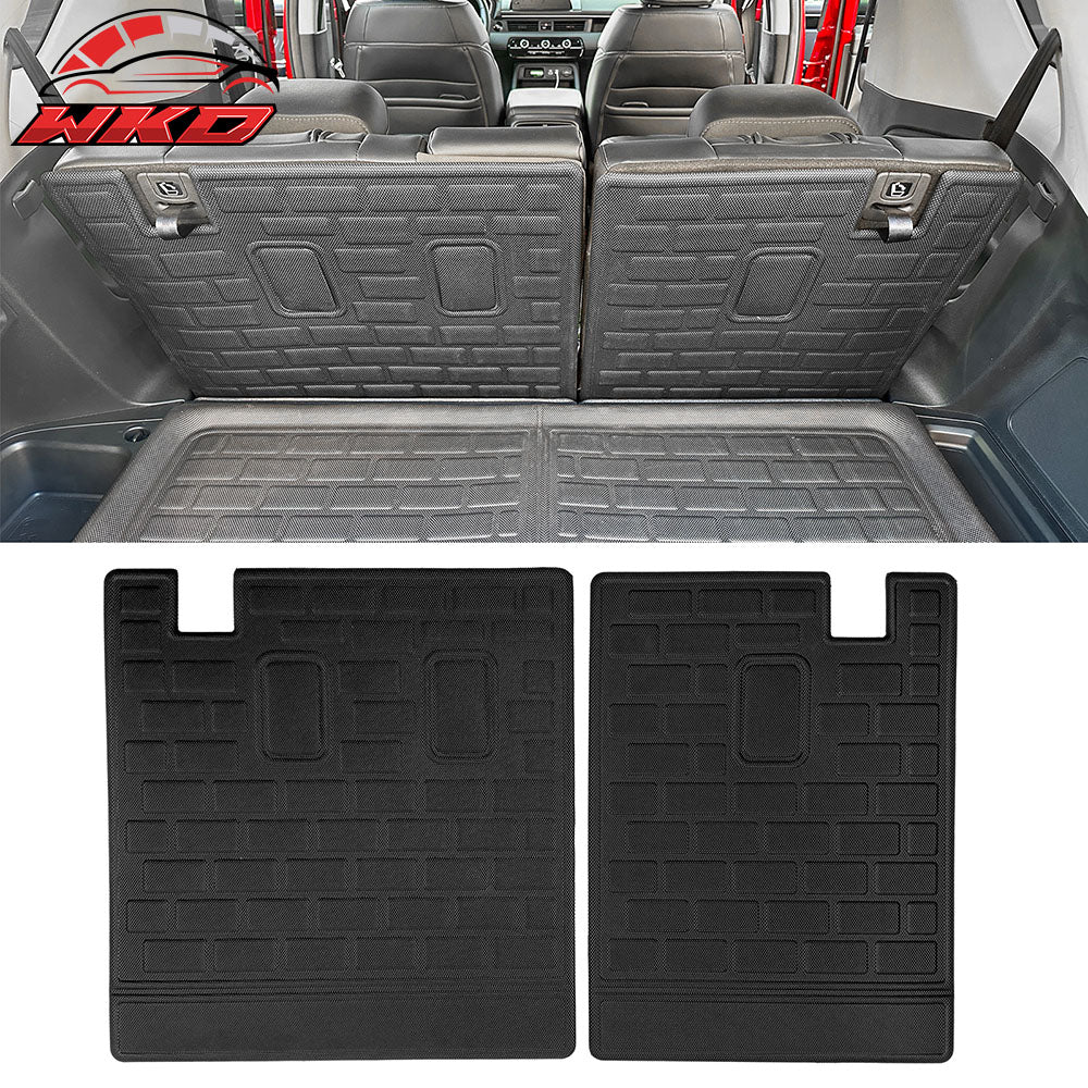 Fits 16-24 Honda Pilot 2PCS Backrest Mats Seat Back Cargo Liner Protector - XPE
