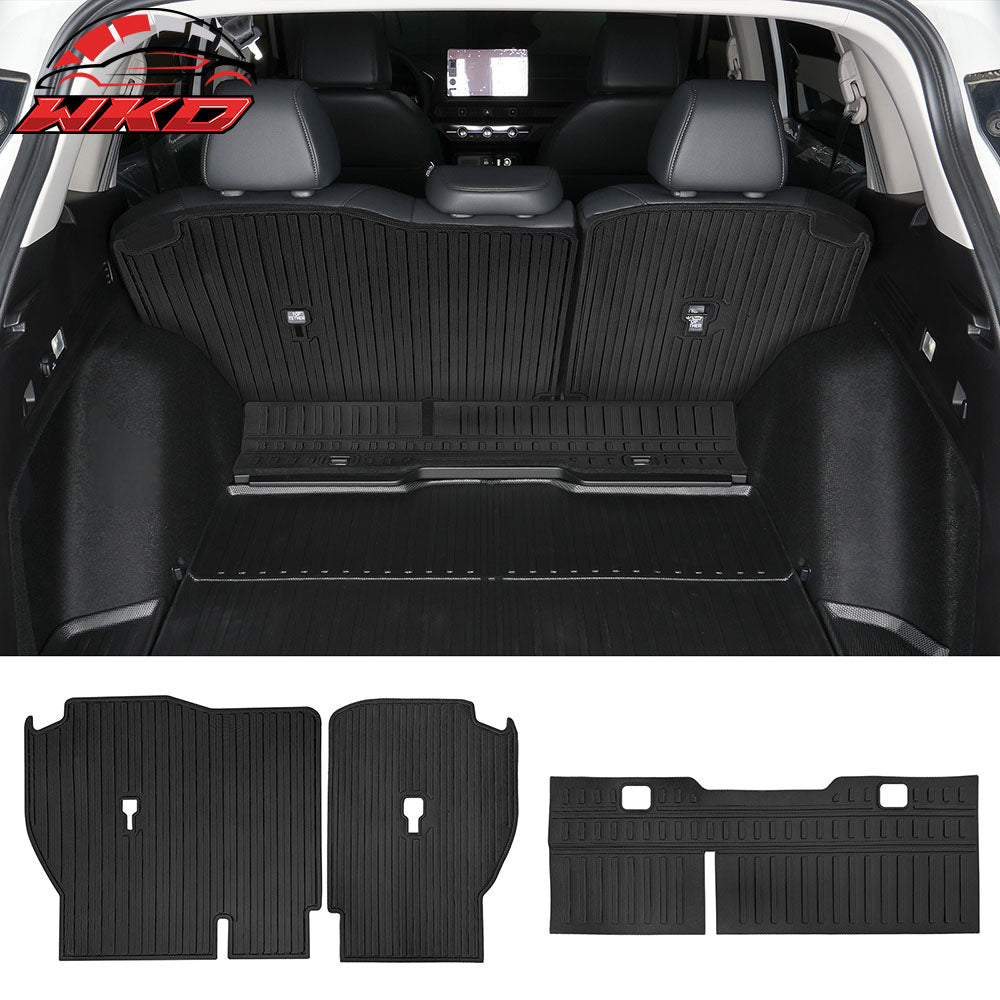 Fits 23-26 Honda CR-V 3PCS TPE Backrest Mats All Weather Rear Seat Protector