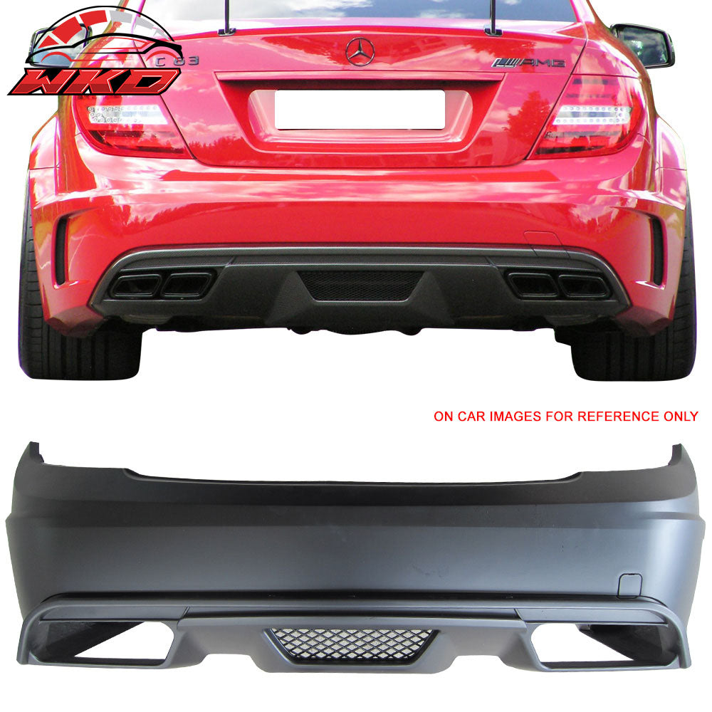 Fits 08-11 Mercedes BENZ W204 Black-Series Style Rear Bumper PP