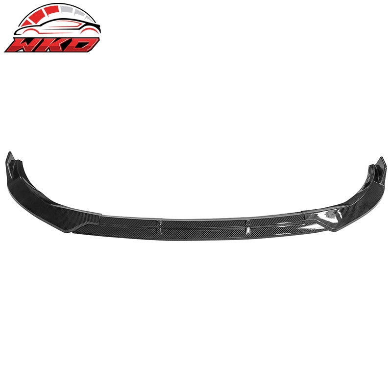 For 19-22 Benz C-Class C43 AMG C300 BR Style Front Bumper Lip Carbon Fiber Print