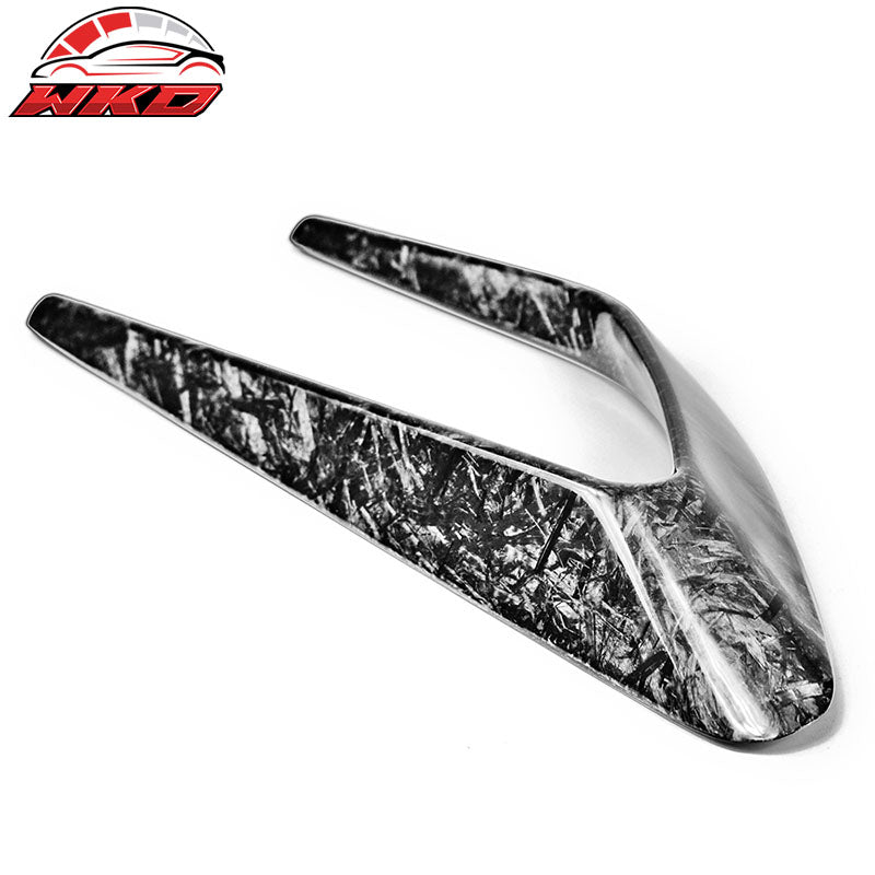Fits 15-18 Benz W205 Side Fender Camera Vent Forged Carbon Fiber