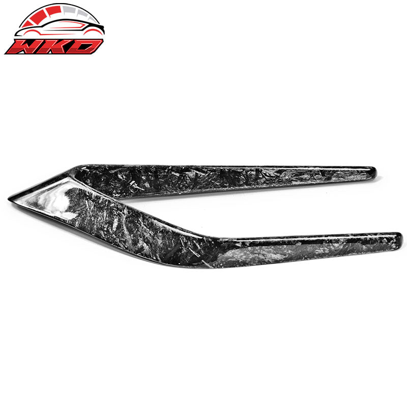 Fits 15-18 Benz W205 Side Fender Camera Vent Forged Carbon Fiber