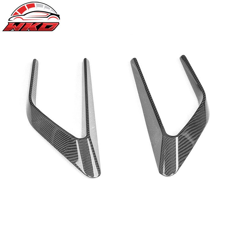 Fits 15-18 Mercedes C-Class W205 Front Fender Scoop Vents - Matte Carbon Fiber