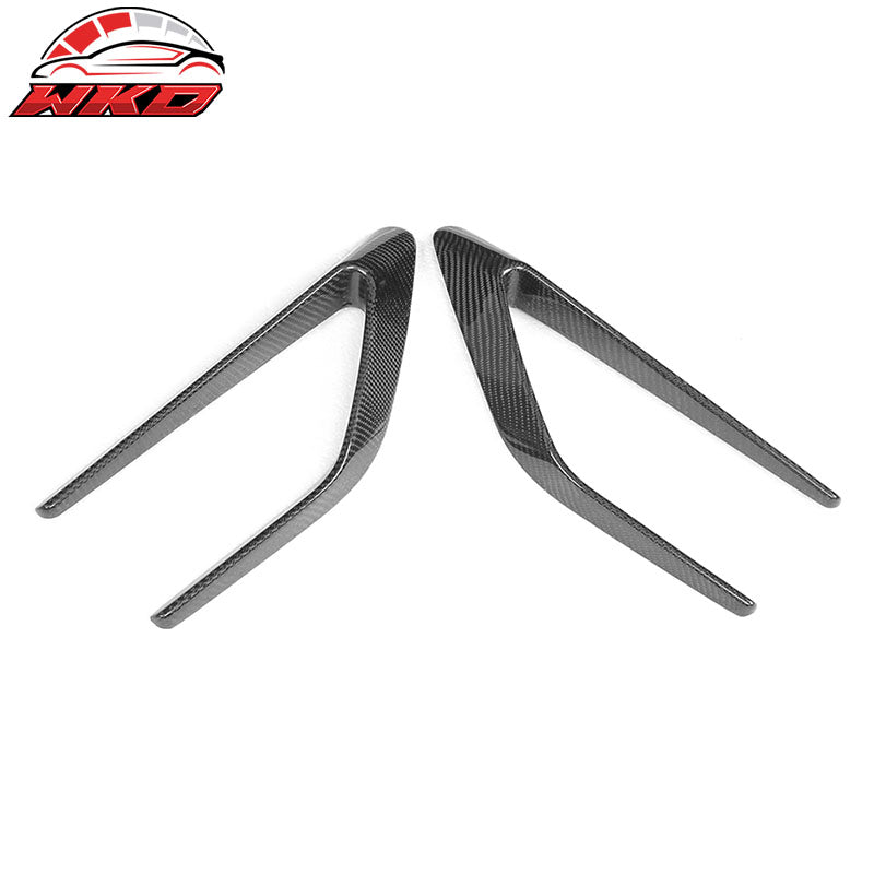 Fits 15-18 Mercedes C-Class W205 Front Fender Scoop Vents - Matte Carbon Fiber