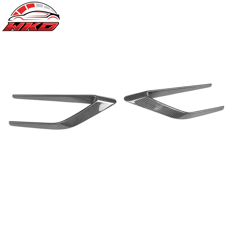 Fits 15-18 Mercedes C-Class W205 Front Fender Scoop Vents - Matte Carbon Fiber