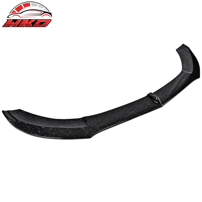 Fits 15-18 Benz W205 AMG PSM Style Front Bumper Lip Forged Matte Carbon Fiber