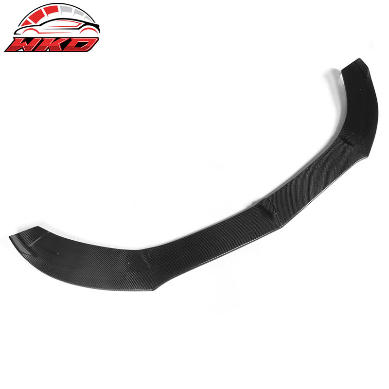 Fits 15-18 Benz W205 C Class Sedan PSM Style Carbon Fiber CF Front Bumper Lip