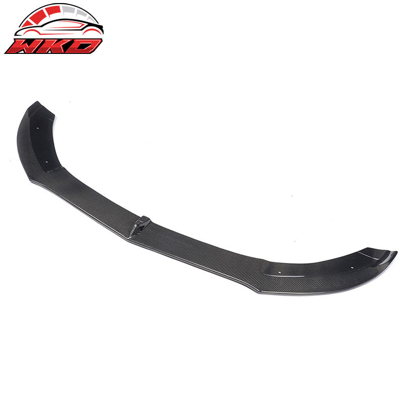 Fits 15-18 Benz W205 C Class Sedan PSM Style Carbon Fiber CF Front Bumper Lip