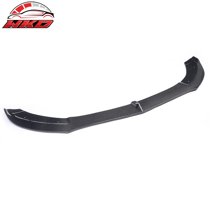 Fits 15-18 Benz W205 C Class Sedan PSM Style Carbon Fiber CF Front Bumper Lip