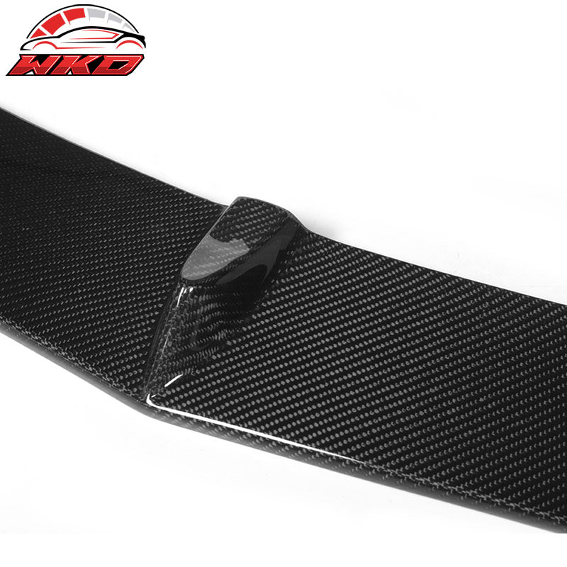 Fits 15-18 Benz W205 C Class Sedan PSM Style Carbon Fiber CF Front Bumper Lip