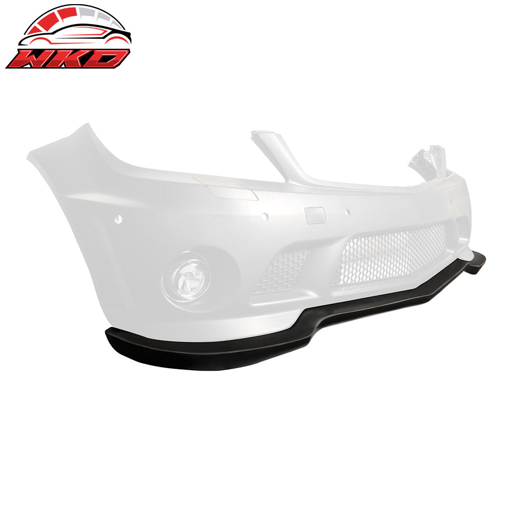 Fits 08-10 Benz C-Class W204 H Style Front Bumper Lip Spoiler Unpainted PP