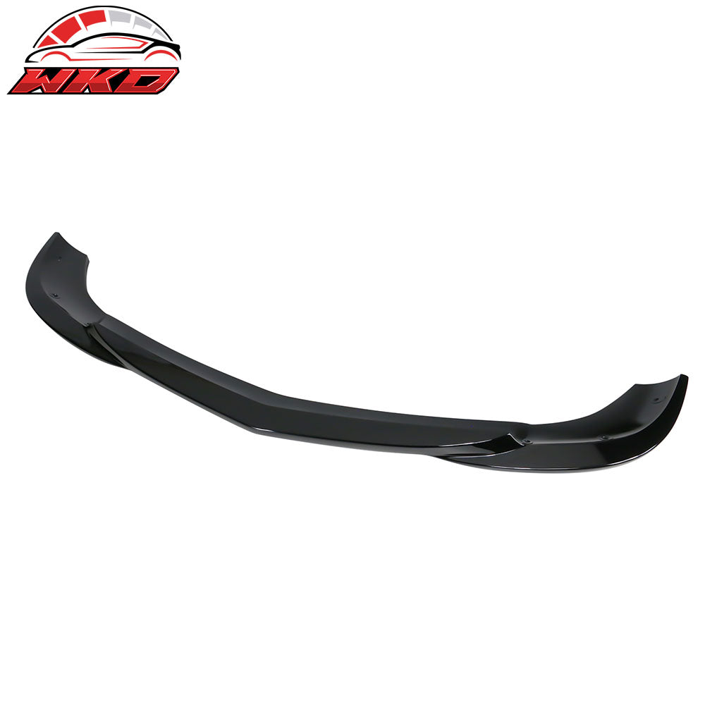Fits 12-14 Benz W204 C Class GH Style Front Bumper Lip Spoiler ABS Gloss Black