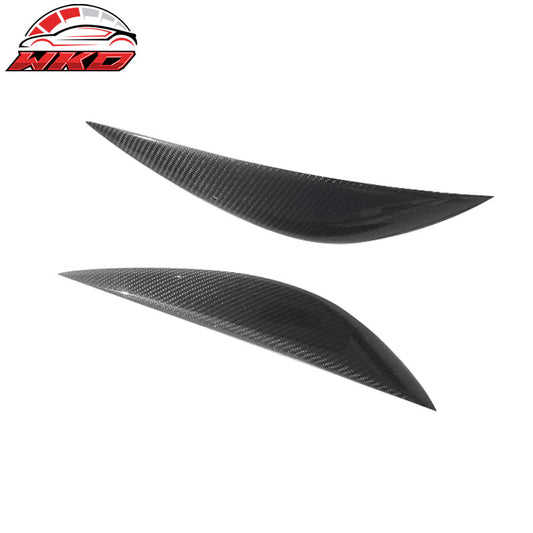 Wholesale 07-10 Benz C-Class W204 2PCS Front Headlight Eyelid Eyebrow Carbon Fiber CF