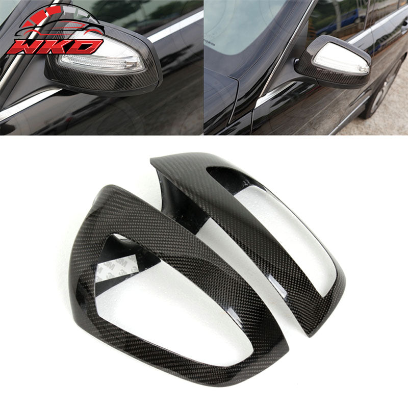 Fits 08-11 Benz C-Class W204 Sedan JC Style Carbon Fiber CF Mirror Covers Caps