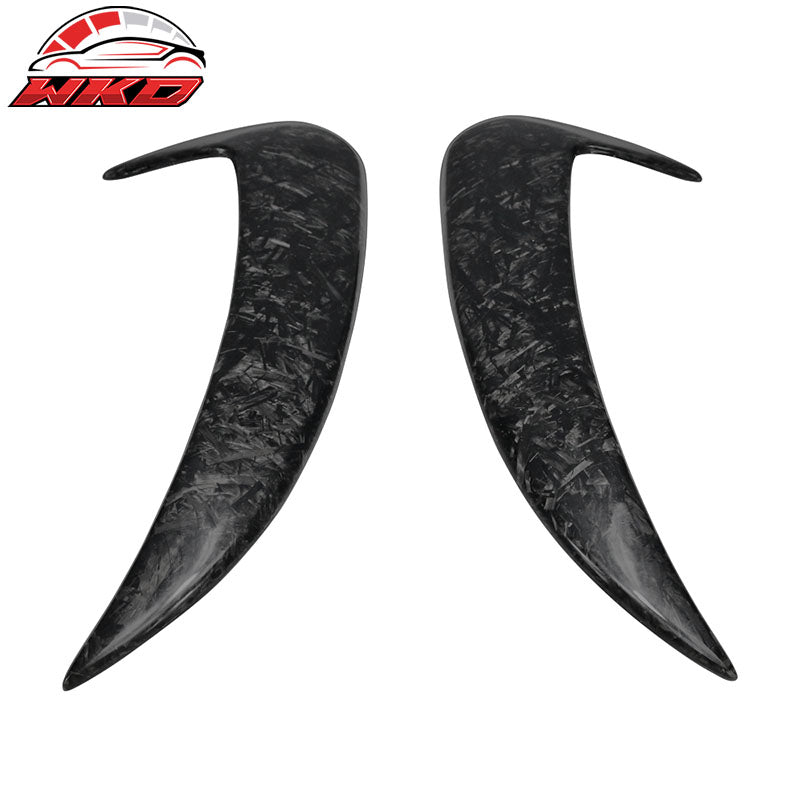 Wholesale 15-18 C-Class W205 Rear Bumper Side Vents Spoiler Forged Matte Carbon Fiber