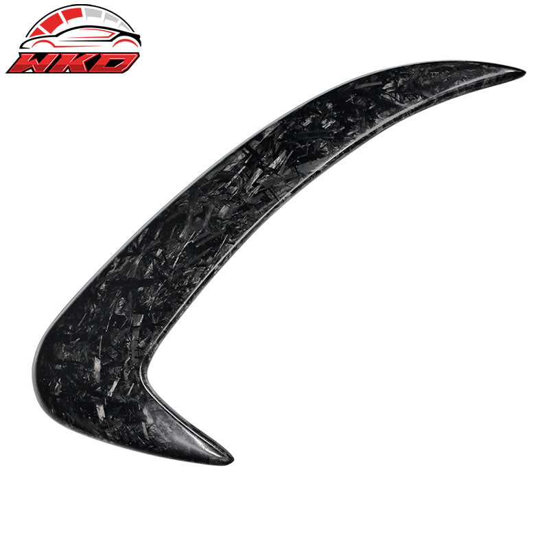 Fits 15-18 C-Class W205 Rear Bumper Side Vents Spoiler Forged Matte Carbon Fiber