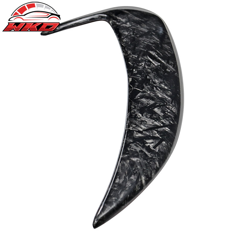 Fits 15-18 C-Class W205 Rear Bumper Side Vents Spoiler Forged Matte Carbon Fiber