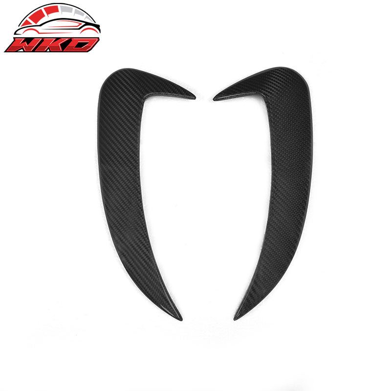 Wholesale 15-18 Benz C-Class W205 2PC Rear Bumper Spoiler Air Vent Matte Carbon Fiber