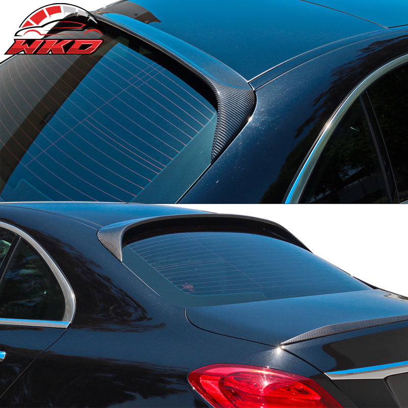 Fits 15-21 Benz C Class W205 Sedan 4Dr OE Style Roof Spoiler Matte Carbon Fiber