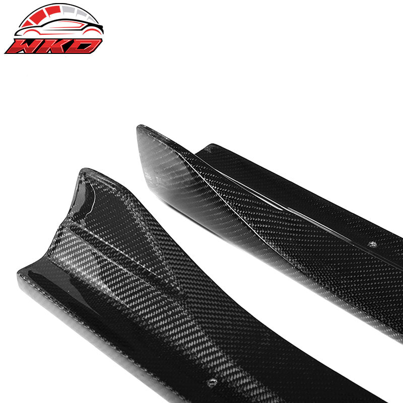 Fits 15-18 Benz C Class W205 AMG Sport Side Skirt Pair - Carbon Fiber CF