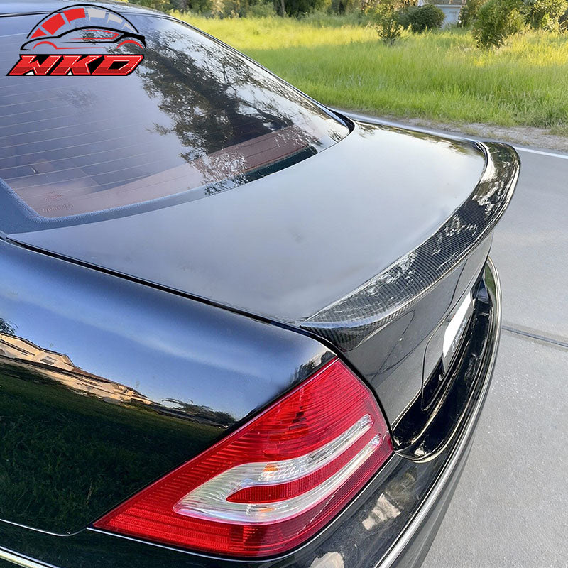 Fits 01-07 Benz C-Class W203 Sedan AMG Type Carbon Fiber Trunk Spoiler Wing