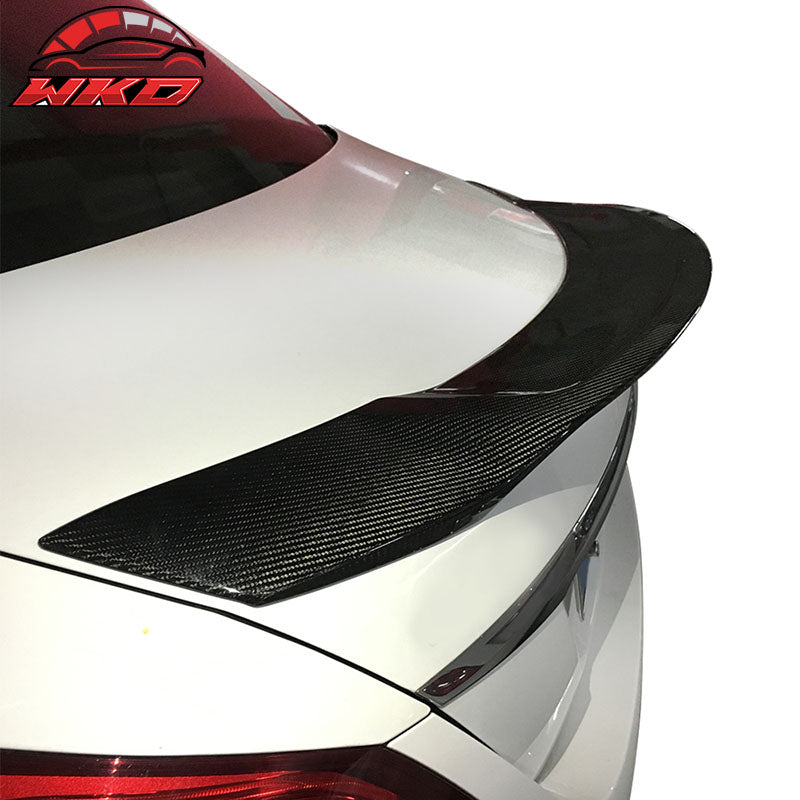 Fits 15-21 Benz W205 C Class 4DR Sedan JC style Matte Carbon Fiber Trunk Spoiler