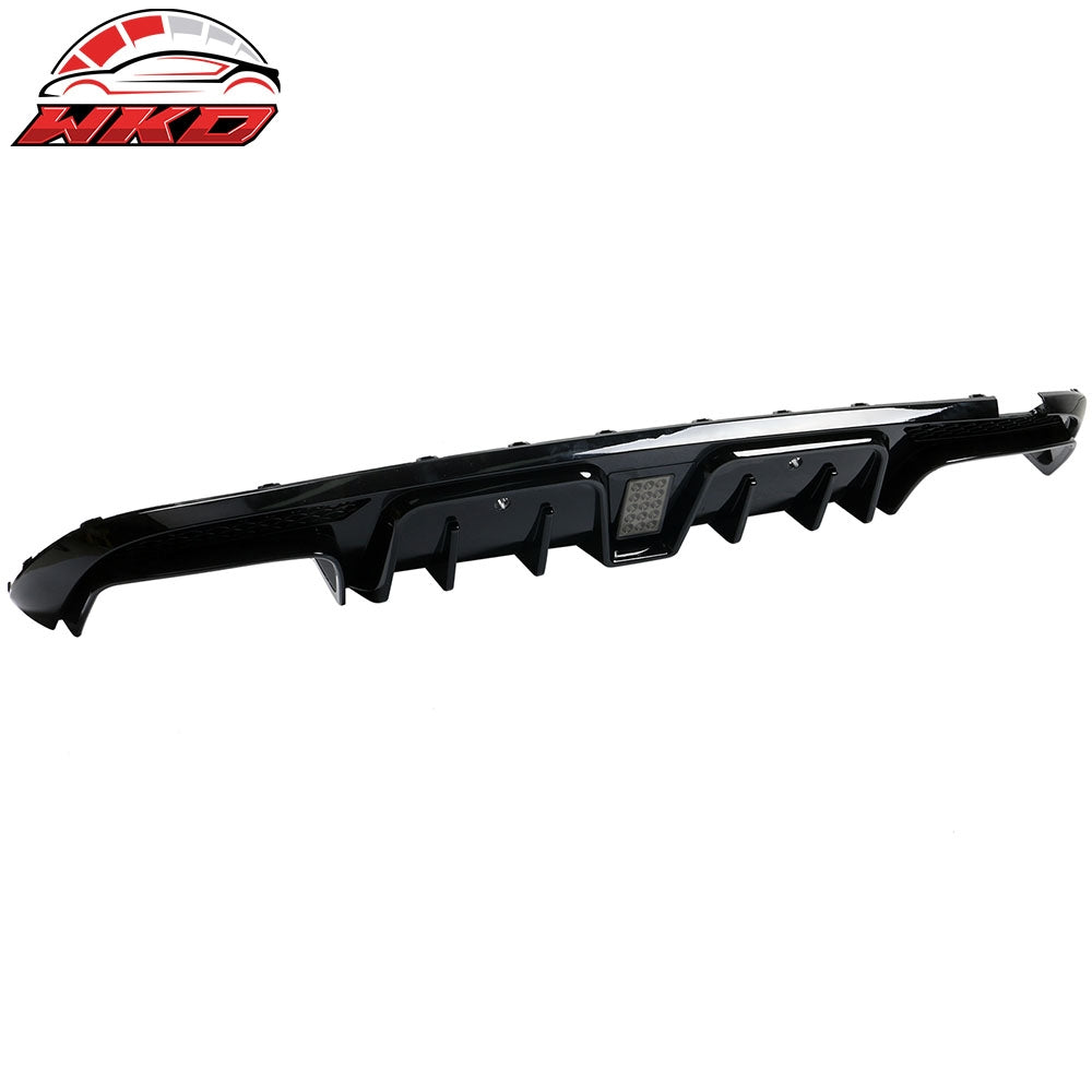Wholesale 15-21 Benz W205 C Class C63 AMG B Style Rear Bumper Lip Diffuser Gloss Black