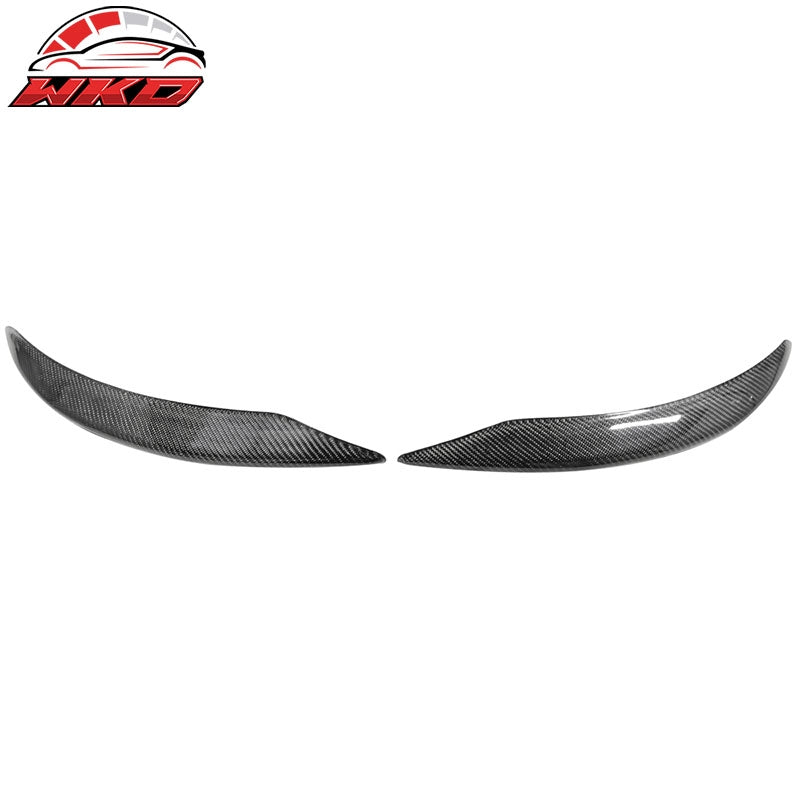 Fit 13-16 Benz C117 W117 CLA-Clas Front Bumper Lip Carbon Fiber