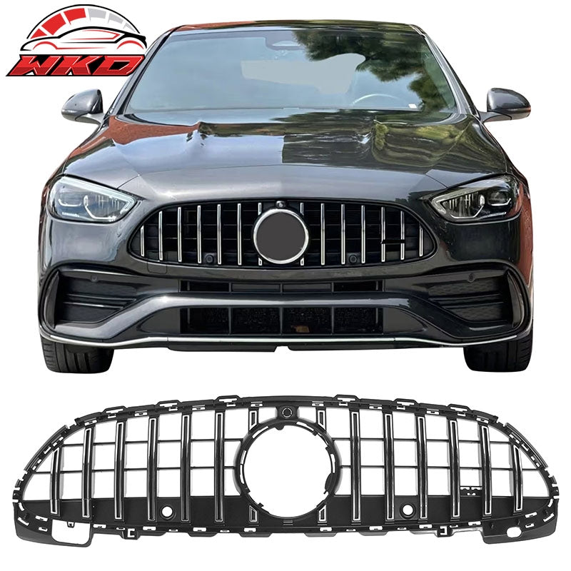 Wholesale 22-26 Benz C300 C43 AMG W206 GT Style Upper Grille Unpainted & Chrome ABS