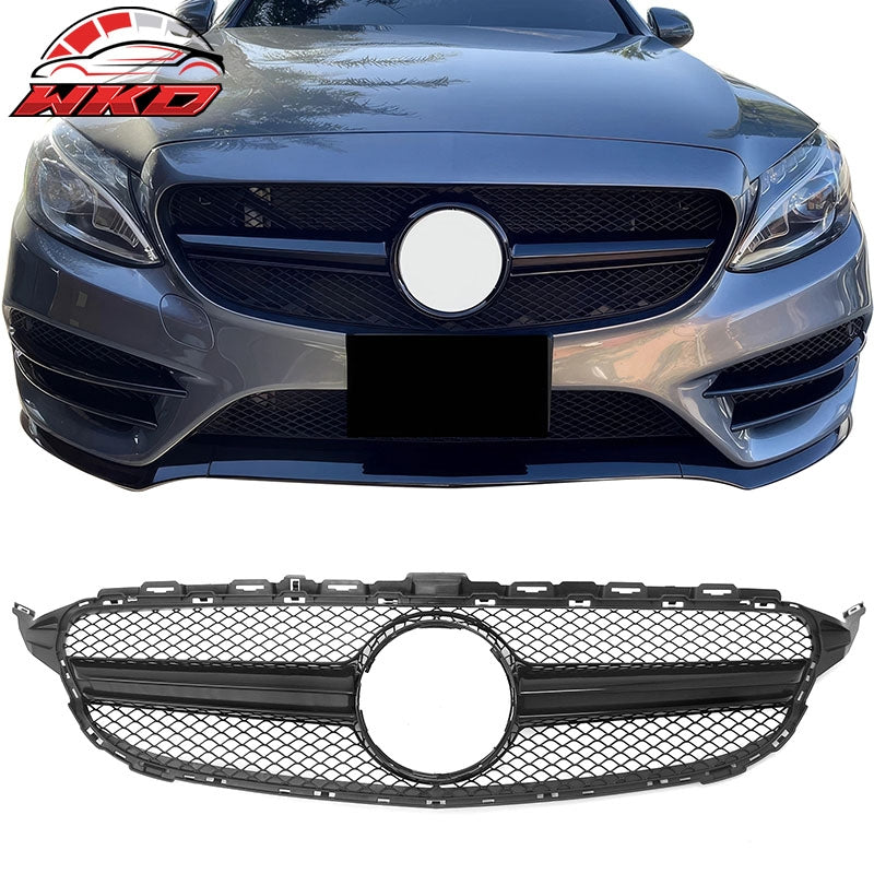 Wholesale 15-18 Benz C350e C450 AMG W205 C63 Style Front Upper Grille Gloss Black ABS