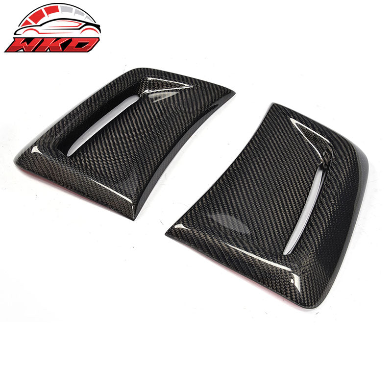 Fits 12-14 Benz W204 C63 AMG Style 2PCS Side Air Vent Cover Matte Carbon Fiber