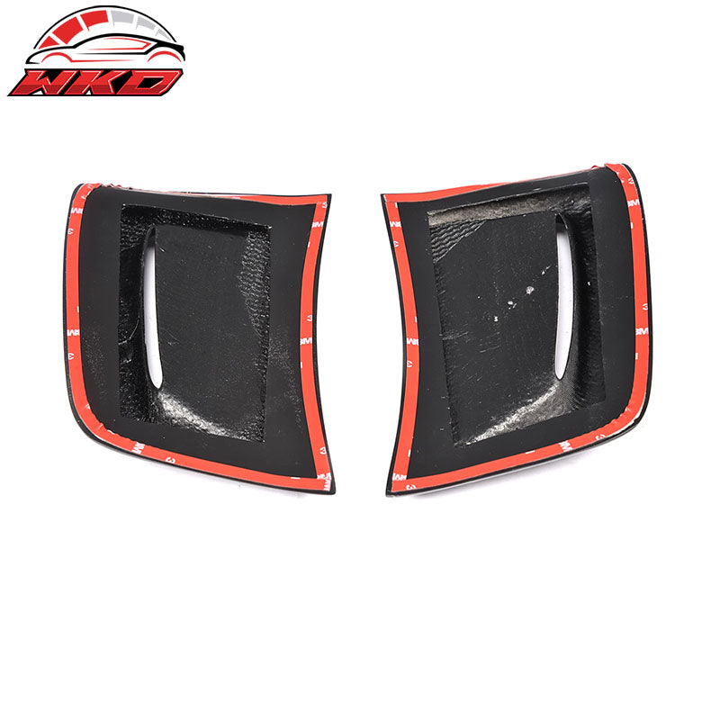 Fits 12-14 Benz W204 C63 AMG Front Bumper Side Air Vent Cover Carbon Fiber CF