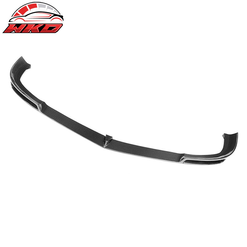 Fits 12-14 Benz C Class W204 C63 AMG V Style Front Bumper Lip Carbon Fiber CF
