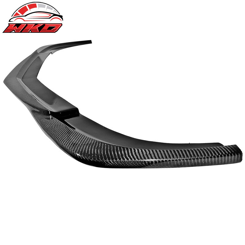 Fits 12-15 Benz W204 C63 AMG GH Style Front Bumper Lip Matte Carbon Fiber