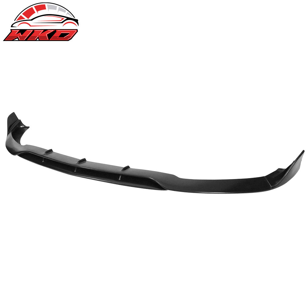 Fits 15-20 Benz W205 C Class C63 AMG Front Bumper Lip Spoiler Unpainted Black