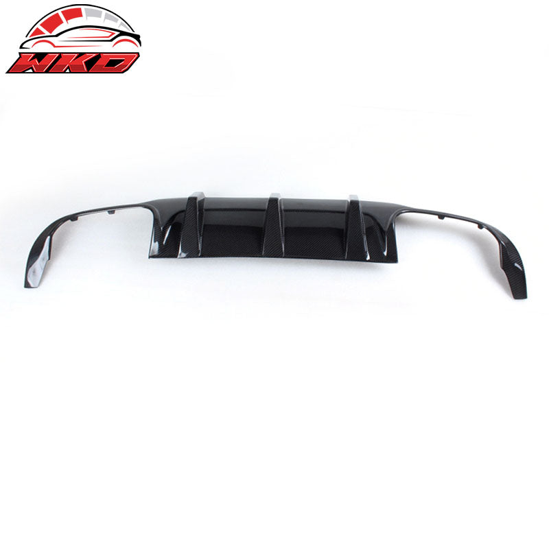 Fits 12-14 Benz C Class W204 C63 AMG Rear Bumper Lip Diffuser Matte Carbon Fiber