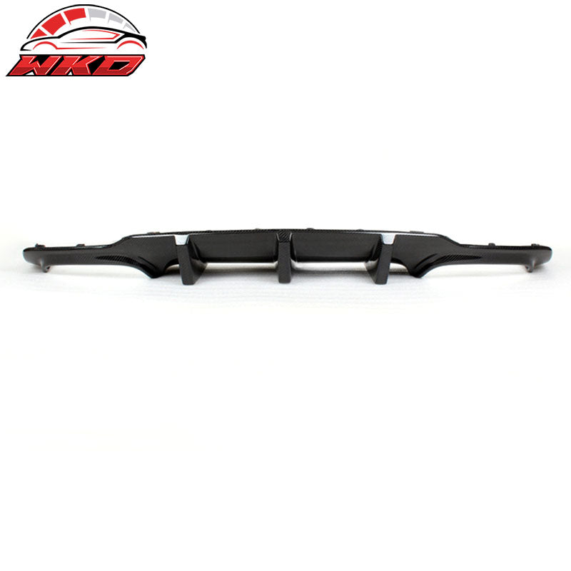 Fits 12-14 Benz C Class W204 C63 AMG Rear Bumper Lip Diffuser Matte Carbon Fiber