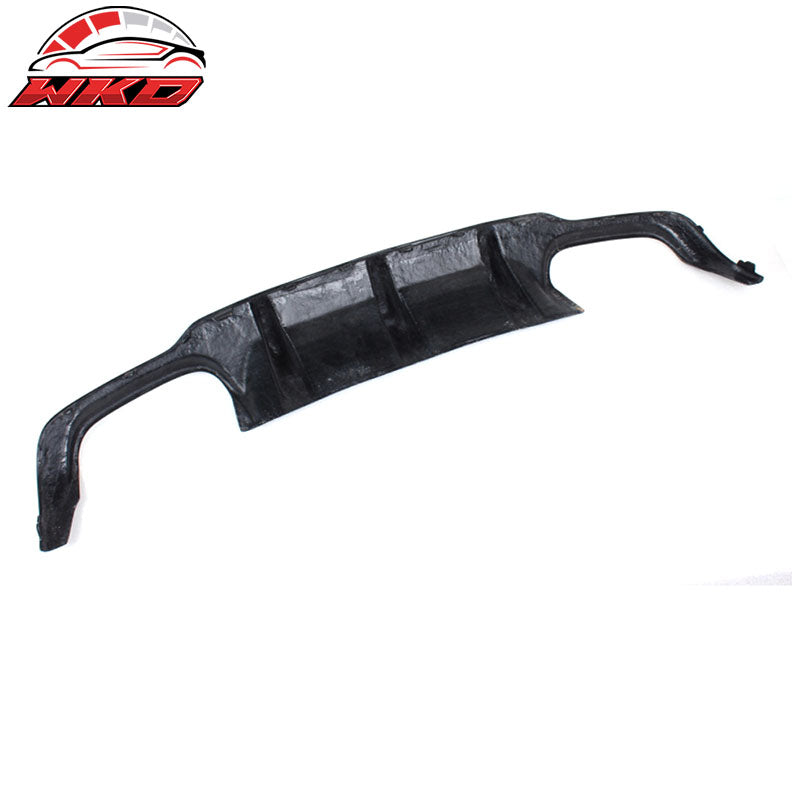 Fits 12-14 Benz C Class W204 C63 AMG Rear Bumper Lip Diffuser Matte Carbon Fiber