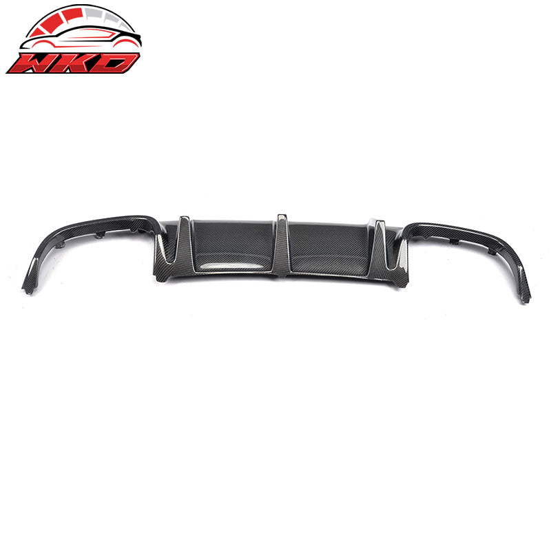 Fits 08-11 Benz W204 C Class TMS Style Rear Bumper Diffuser Matte Carbon Fiber
