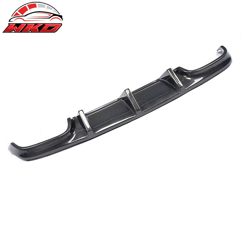 Fits 08-11 Benz W204 C Class TMS Style Rear Bumper Diffuser Matte Carbon Fiber