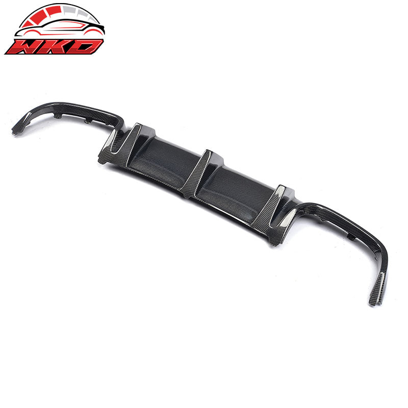 Fits 08-11 Benz C Class W204 C63  TMS Style Carbon Fiber Rear Diffuser