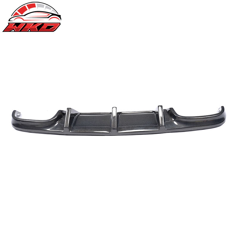 Fits 08-11 Benz C Class W204 C63  TMS Style Carbon Fiber Rear Diffuser