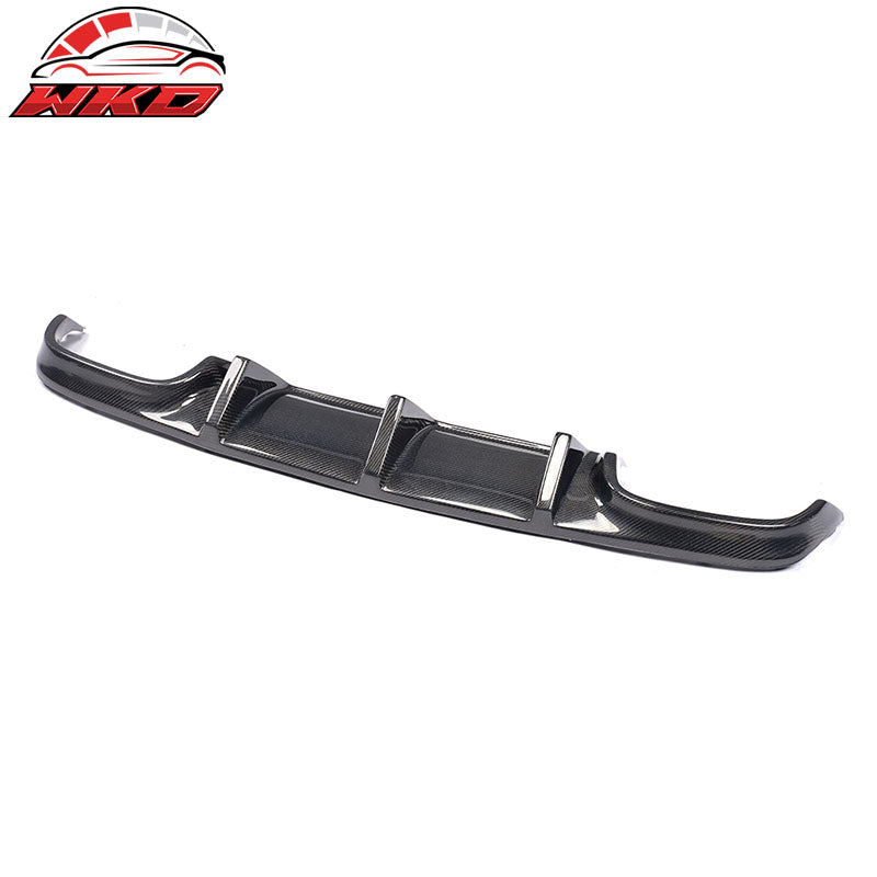 Fits 08-11 Benz C Class W204 C63  TMS Style Carbon Fiber Rear Diffuser