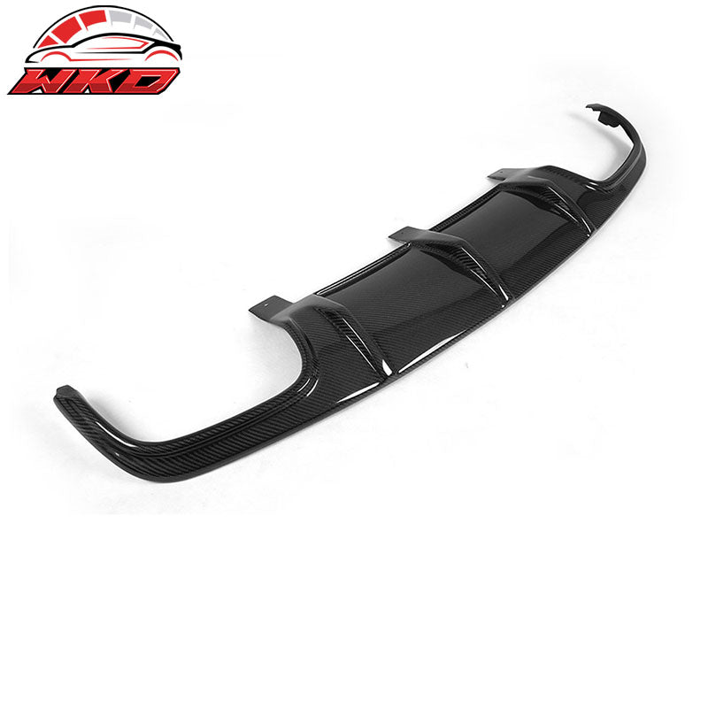 Fits 08-11 Benz C Class W204 C63 OE Style Rear Lip Diffuser Matte Carbon Fiber