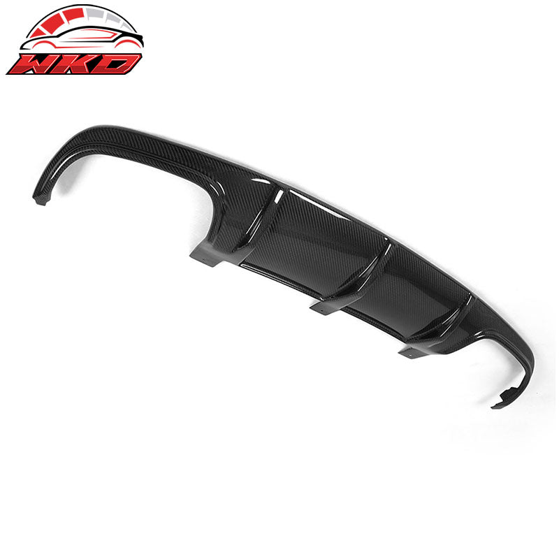 Fits 08-11 Benz C Class W204 C63 OE Style Rear Lip Diffuser Matte Carbon Fiber