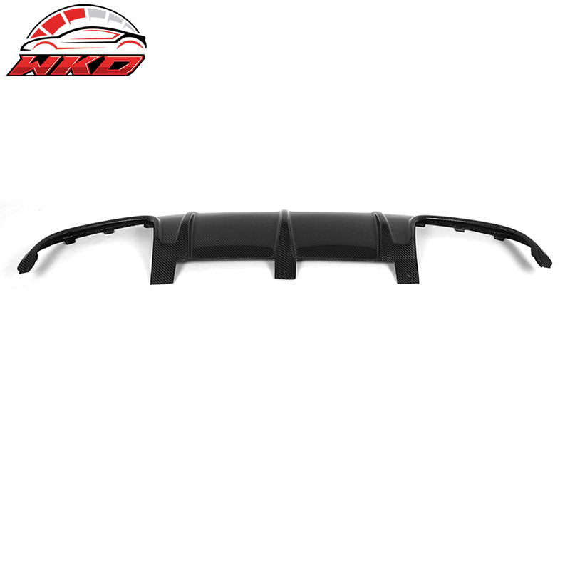 Fits 08-11 Benz C Class W204 C63 OE Style Rear Lip Diffuser Matte Carbon Fiber
